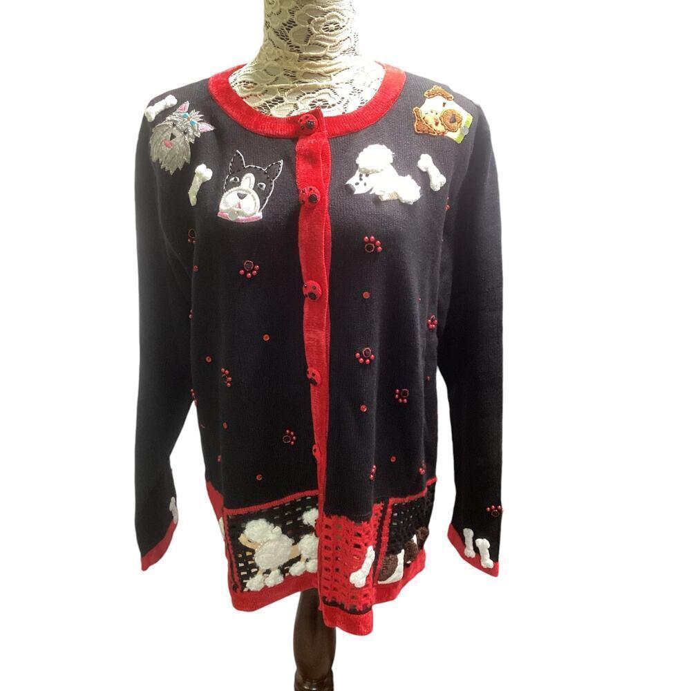 Vintage quaker factory Chenille ugly christmas sweater